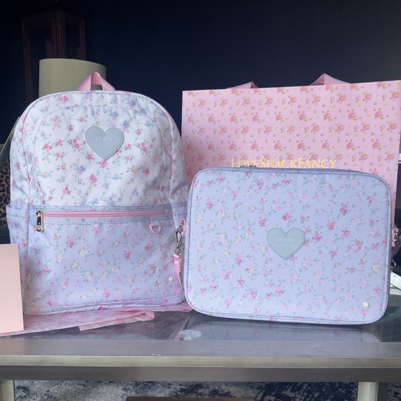 LoveShackFancy Handbags - LoveShackFancy State Kane Backpack & Laptop case / carrier set